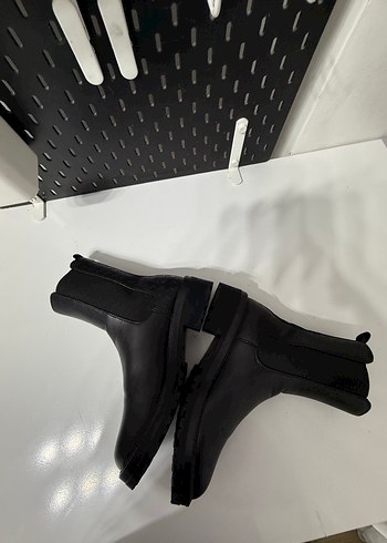 38 Beden siyah Renk Nıne West Siyah Kadın Platform Topuklu Goth Bot