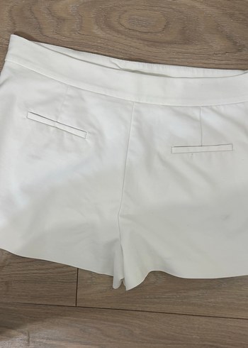 Beyaz Mini Hamile Şortu - Görsel 6