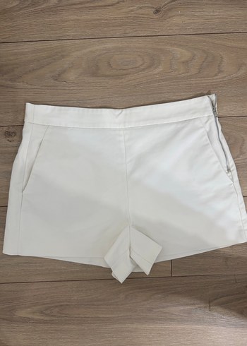 Beyaz Mini Hamile Şortu - Görsel 5