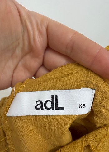 Sarı İşlemeli Dantelli Bohem Mini Bluz - Görsel 4