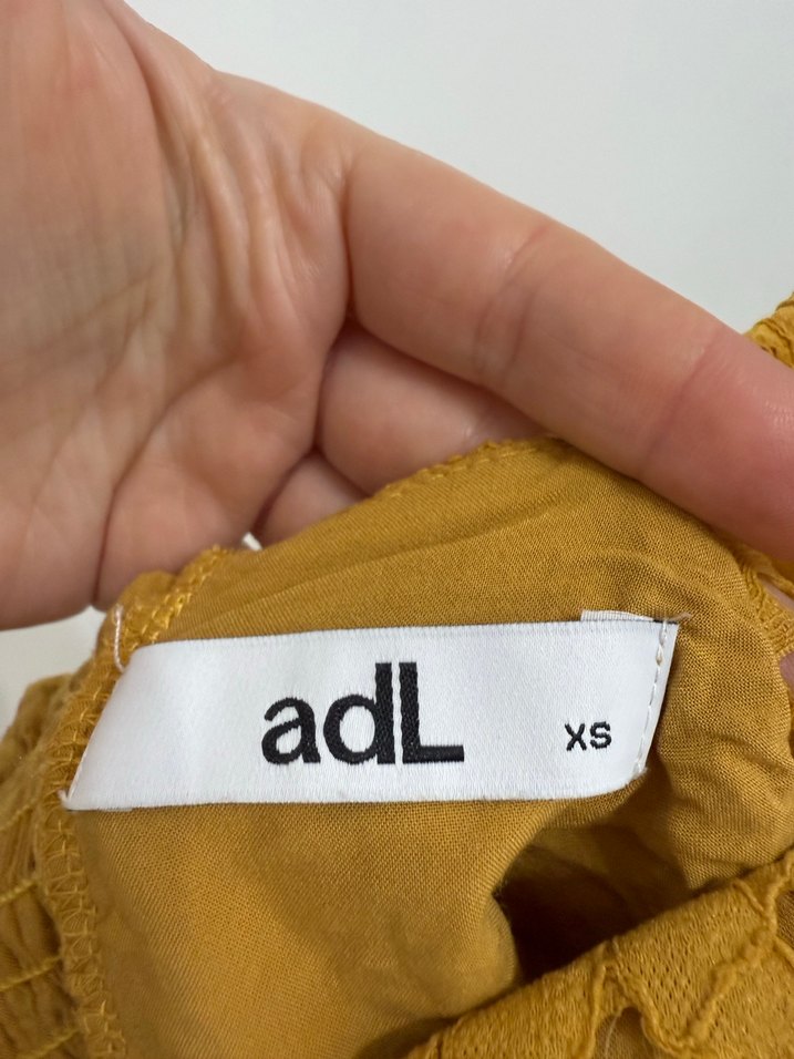 Sarı İşlemeli Dantelli Bohem Mini Bluz - Görsel 4