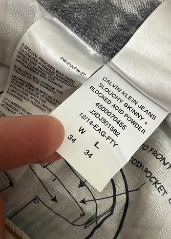 Gri Batik Desenli Bol Kesim Jean - Görsel 6