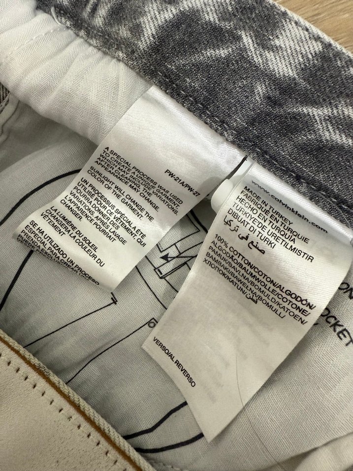 Gri Batik Desenli Bol Kesim Jean - Görsel 5