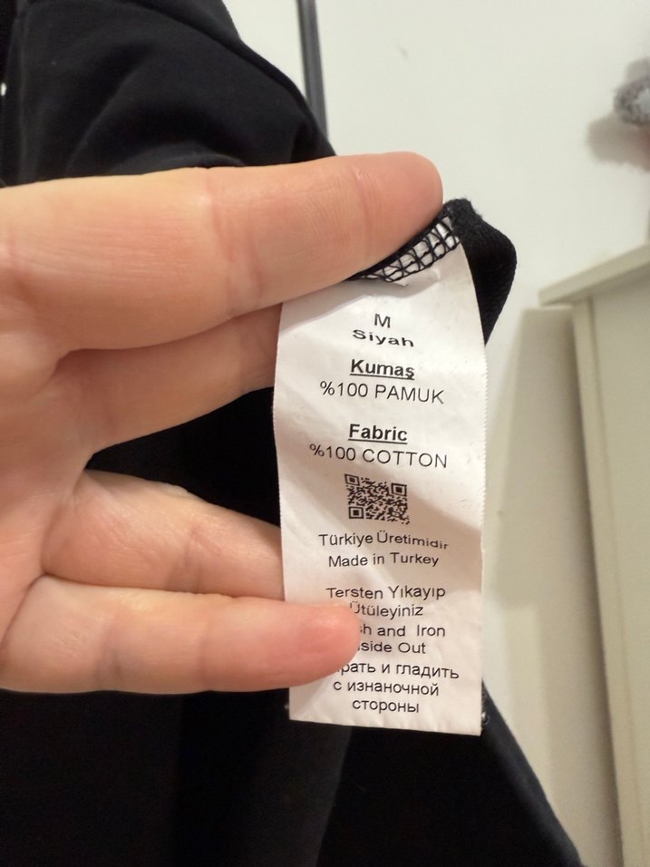 Siyah Kapüşonlu Oversize Sweatshirt - Görsel 5