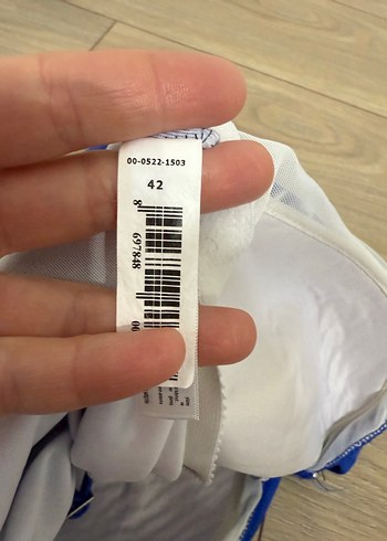 Mavi İnce Askılı Kadın Mayo - Görsel 4