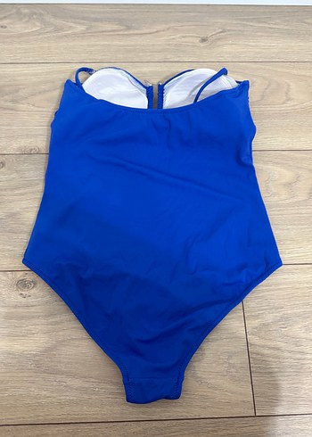 Mavi İnce Askılı Kadın Mayo - Görsel 2