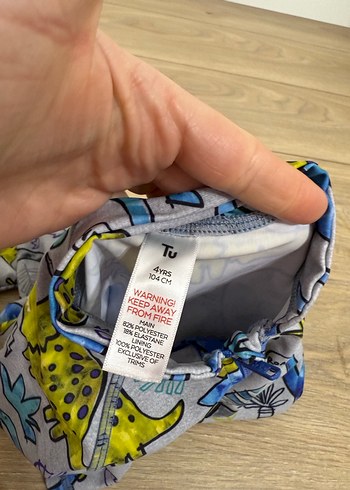 Erkek Çocuk Renkli Dinozor Desenli Kısa Kollu Mayo - Görsel 3