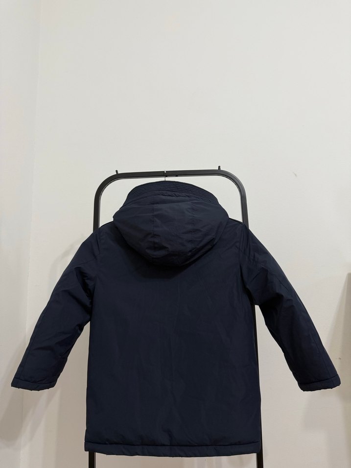 Erkek Çocuk Lacivert Düğmeli Mont - Görsel 3