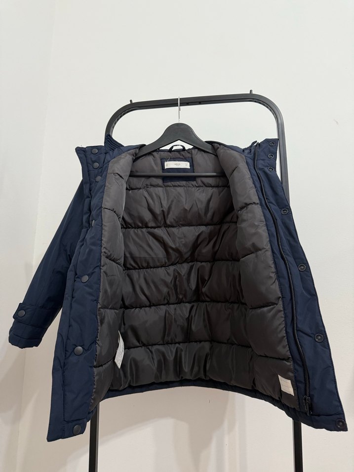 Erkek Çocuk Lacivert Düğmeli Mont - Görsel 4