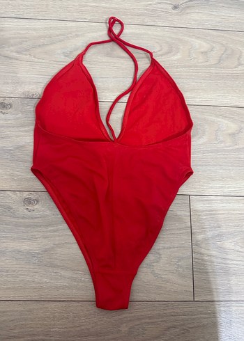 Kırmızı Strappy Kadın Mayo - Görsel 2