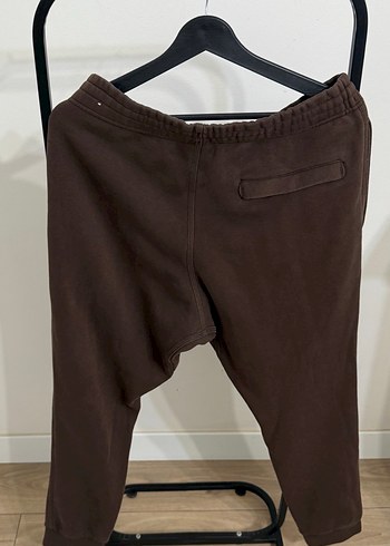 Erkek Kahverengi Süet Salaş Eşofman Altı - Görsel 2