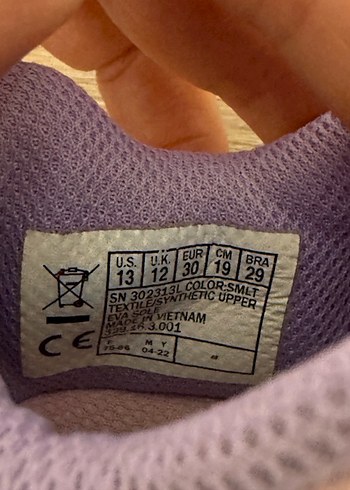 Kız Çocuk Parlak Mor Bağcıklı Spor Ayakkabı - Görsel 5