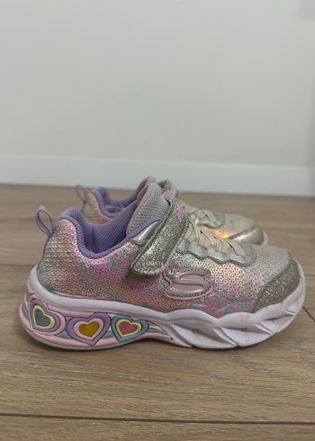 Kız Çocuk Parlak Mor Bağcıklı Spor Ayakkabı - Görsel 2
