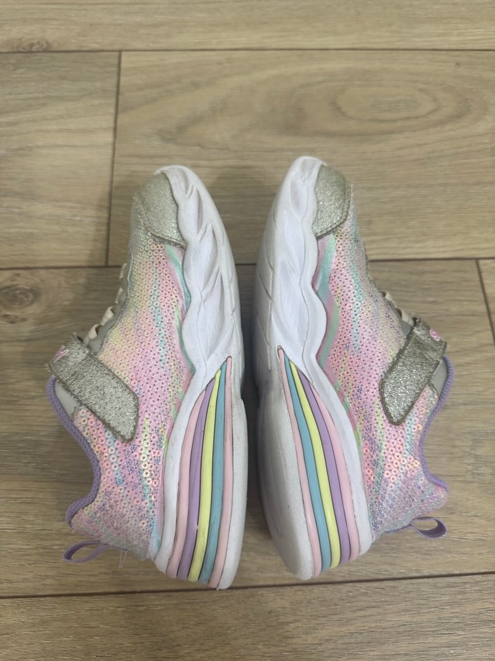 Kız Çocuk Parlak Mor Bağcıklı Spor Ayakkabı - Görsel 4