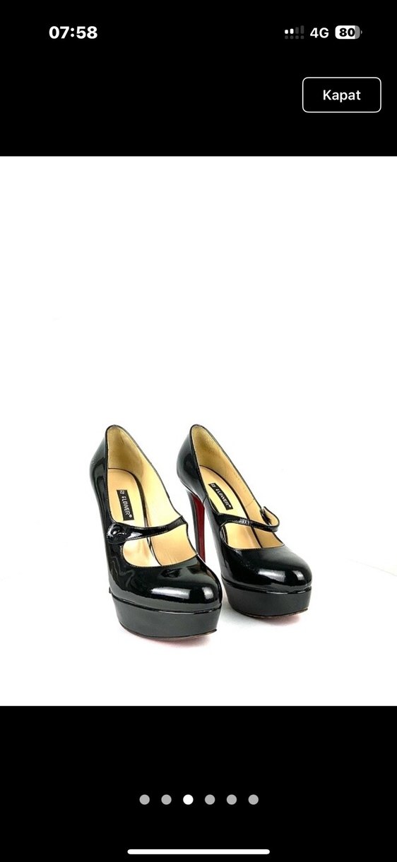 Kadın Siyah Rugan Stiletto Topuklu Ayakkabı - Görsel 3
