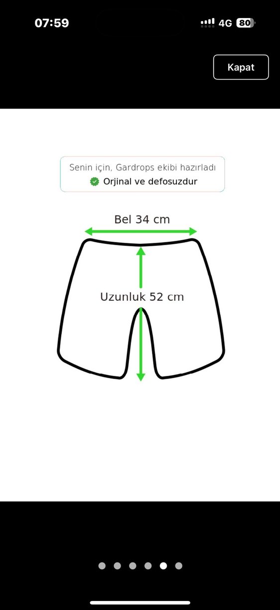 Ekose Desenli Kemerli Kadın Bermuda Şort - Görsel 5