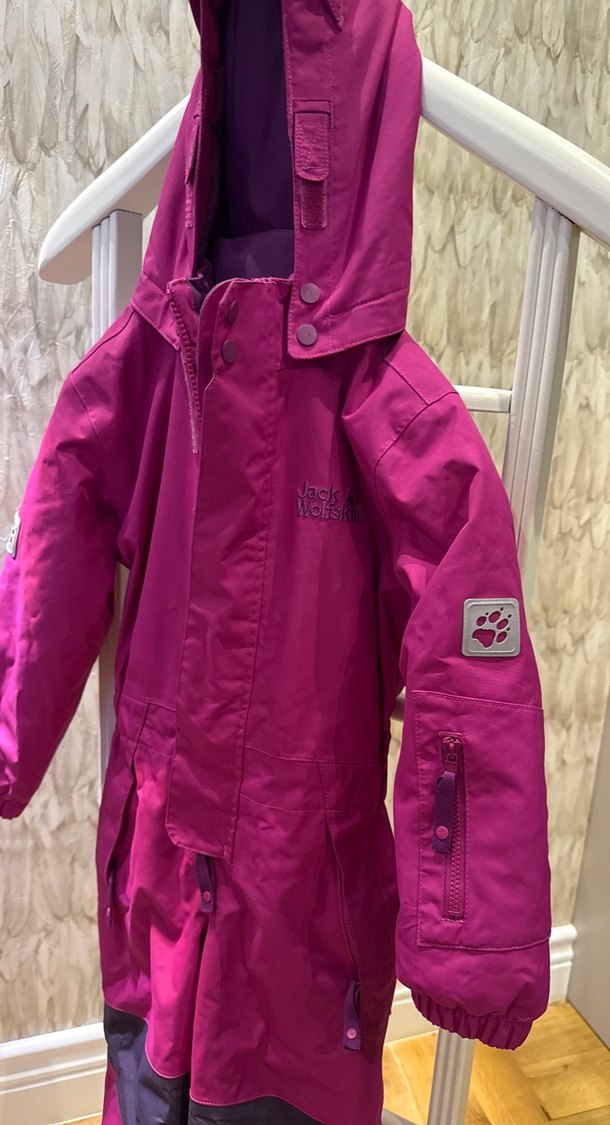 Mor Bebek Kız Kayak Tulumu Velcro Kapamalı - Görsel 5