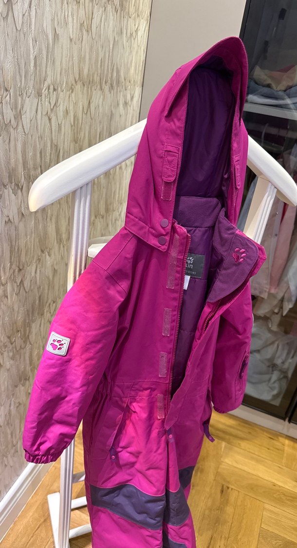 Mor Bebek Kız Kayak Tulumu Velcro Kapamalı - Görsel 2