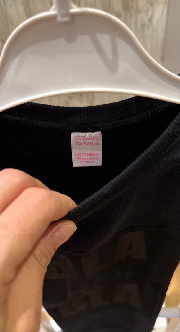 Siyah Baskılı Çocuk Sweatshirt - Görsel 3