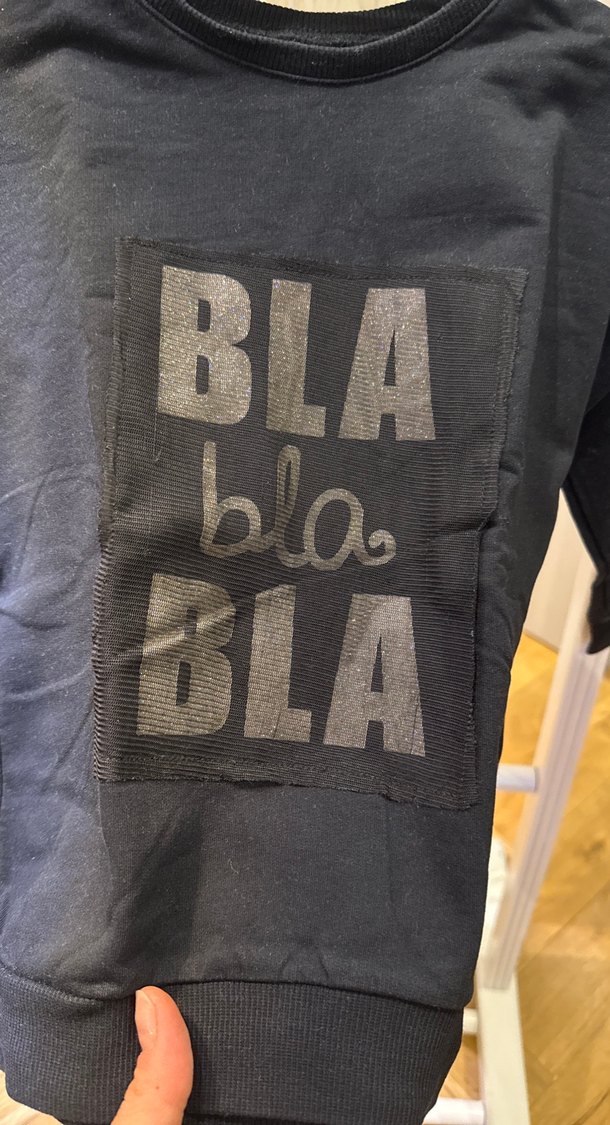 Siyah Baskılı Çocuk Sweatshirt - Görsel 2