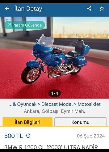 Oyuncak motorsiklet 