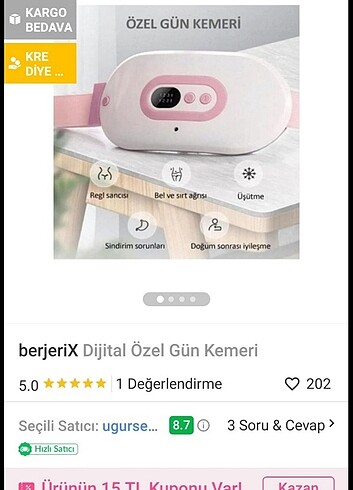 Regl Özel Gün kemeri 