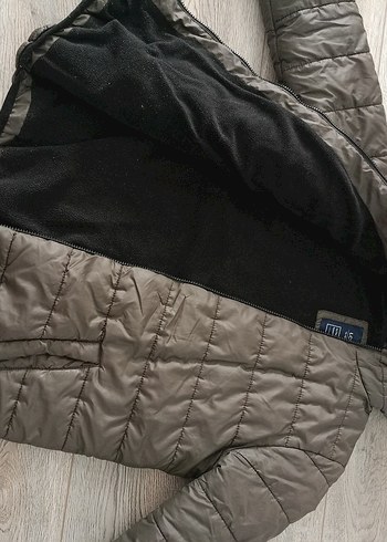 Kapüşonlu Gri Erkek Mont - Görsel 3