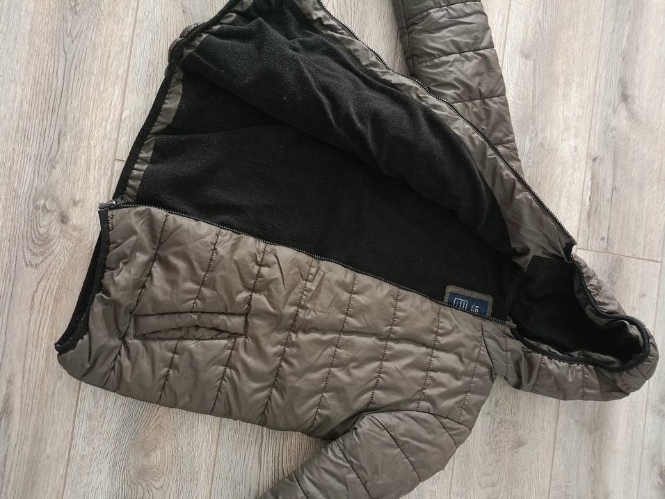 Kapüşonlu Gri Erkek Mont - Görsel 3