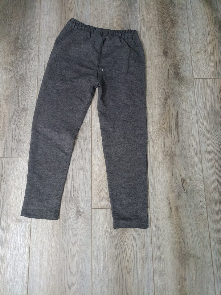 Gri Erkek Çocuk Fermuarlı Eşofman Altı - Görsel 3