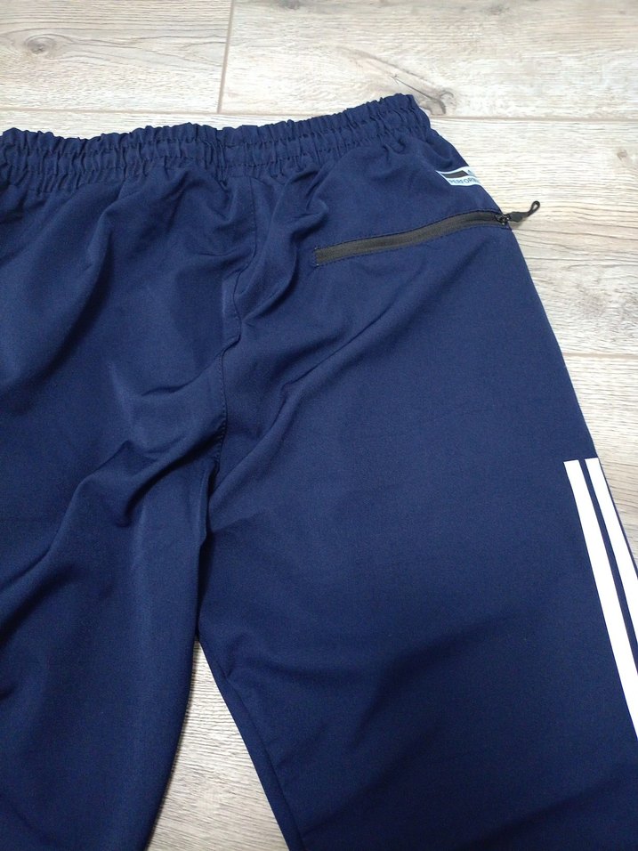 Adidas Erkek Mavi ve Siyah Rahat Eşofman - Görsel 4