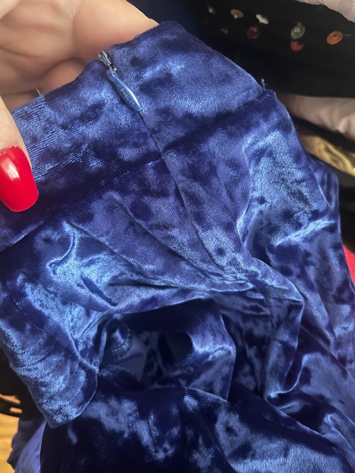 Saks Mavisi Bağlamalı Yüksek Yakalı Kadın Body - Görsel 5