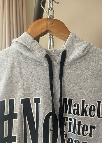 Baskılı Kapişonlu SweatShirt - Görsel 3