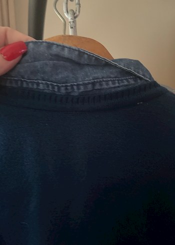 Taşlı Gömlek Yakalı Triko Kazak - Görsel 5