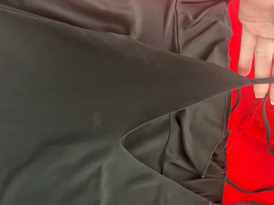 İnce Askılı Uzun Siyah Dökümlü Yırtmaçlı Elbise - Görsel 5