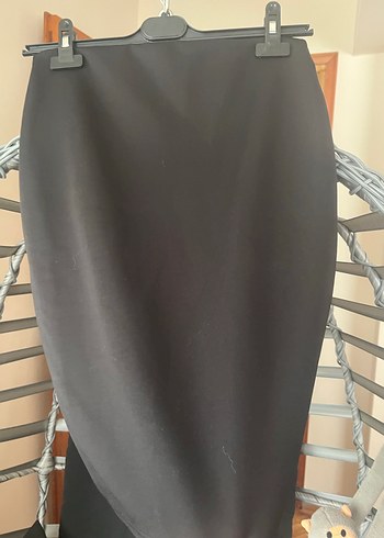 Siyah Deri Midi Kalem Etek - Görsel 8