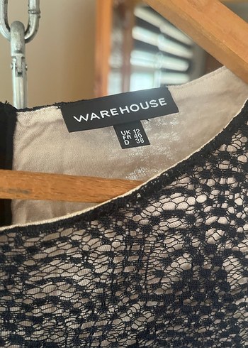 Dantel Detaylı Siyah Desenli Uzun Kadın Bluz - Görsel 3