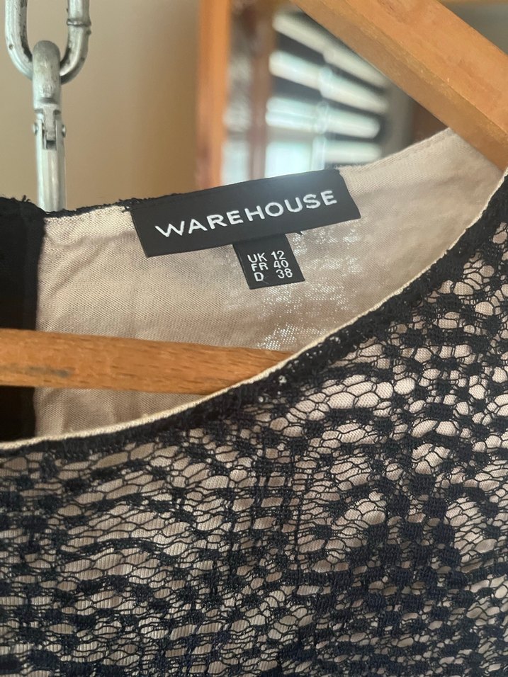 Dantel Detaylı Siyah Desenli Uzun Kadın Bluz - Görsel 3