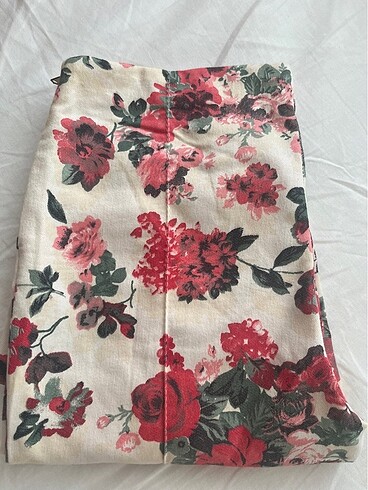 Çiçek desenli yazlık strech pantolon - Görsel 5