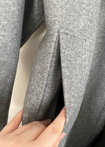 Etiketli Pull&bear kaşe kaban - Görsel 10