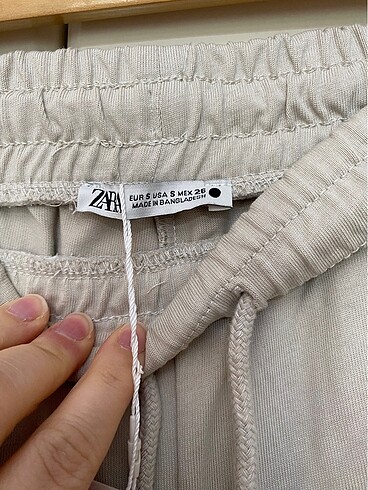 s Beden camel Renk Etiketli Orijinal Zara