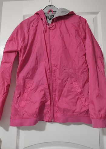 Pembe Fermuarlı Yağmurluk - Görsel 2