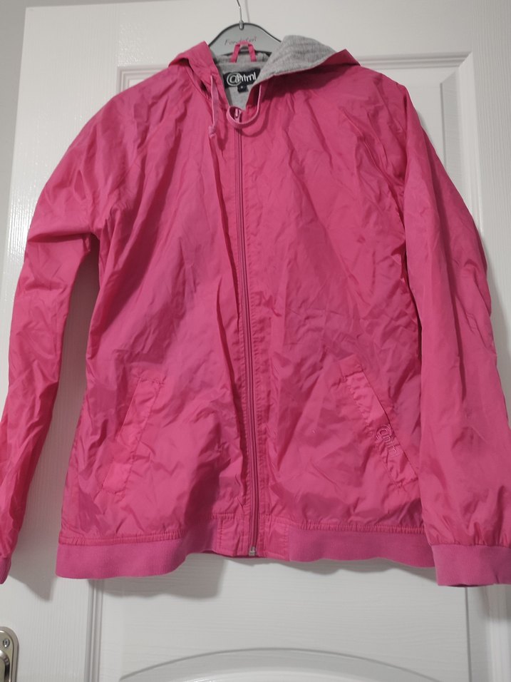 Pembe Fermuarlı Yağmurluk - Görsel 2