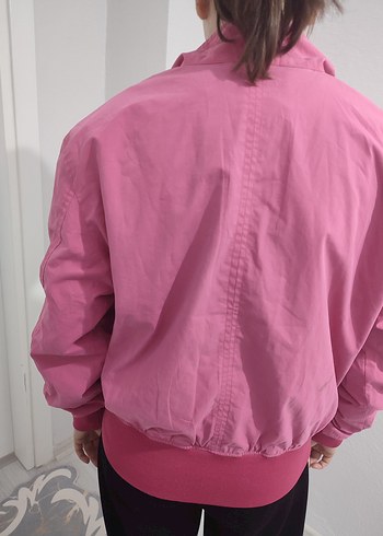 Gri Fermuarlı Kadın Ceket Yüksek Yaka cift taraf - Görsel 4