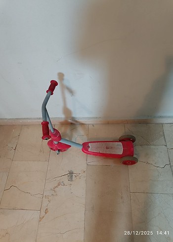 Renkli Pembe Çocuk Scooter - Görsel 4