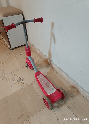Renkli Pembe Çocuk Scooter - Görsel 3