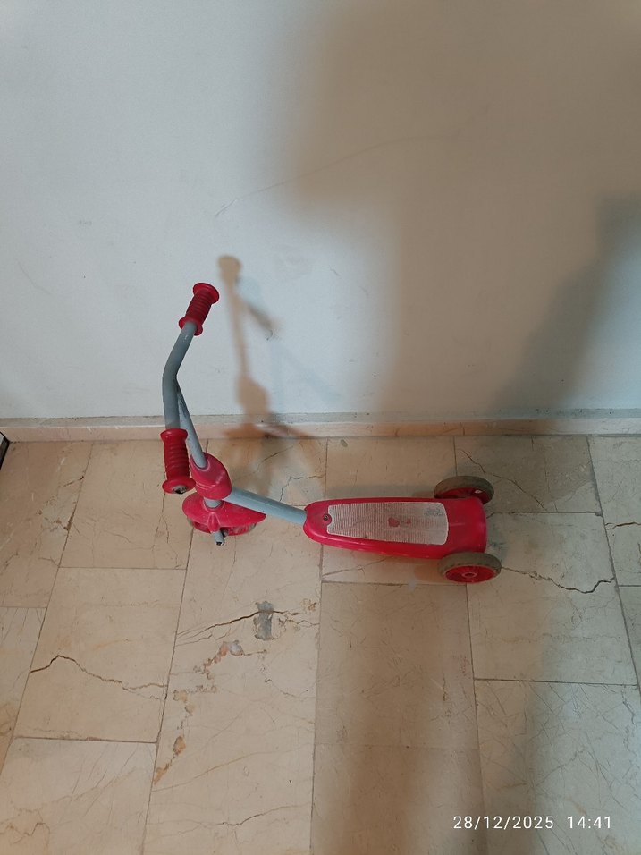 Renkli Pembe Çocuk Scooter - Görsel 4