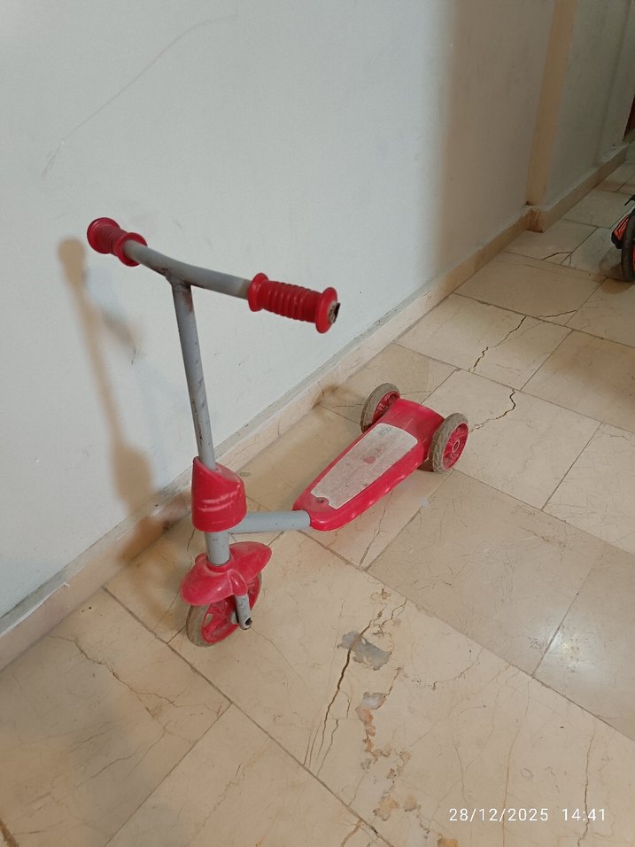 Renkli Pembe Çocuk Scooter - Görsel 2