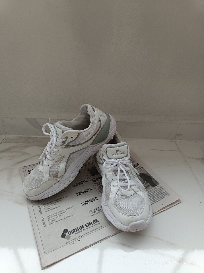 Lumberjack Gri Beyaz Spor Ayakkabı - Görsel 5