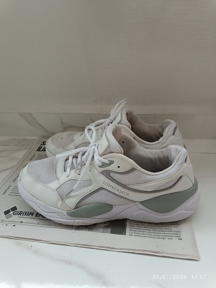 Lumberjack Gri Beyaz Spor Ayakkabı - Görsel 2