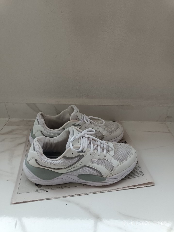 Lumberjack Gri Beyaz Spor Ayakkabı - Görsel 3